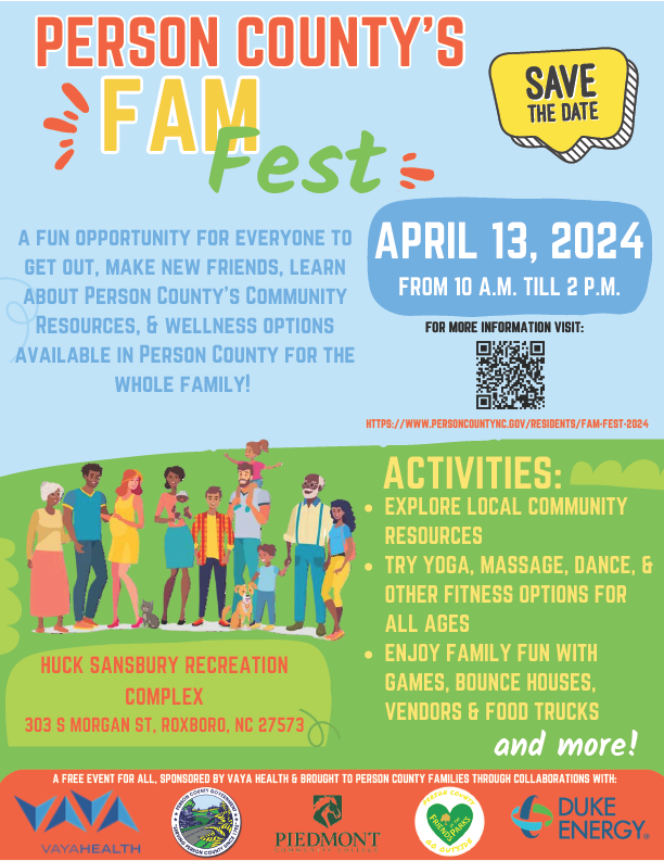 Save the Date Flier for FAM Fest 2024