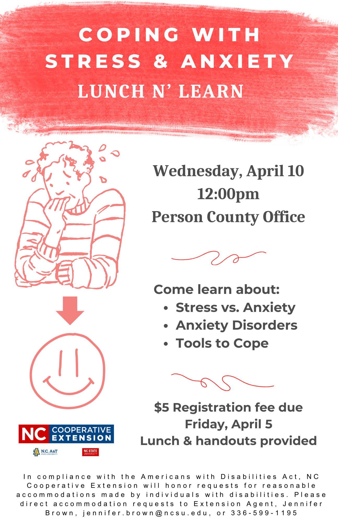 Lunch N' Learn April 2024 Stress & Anxiety