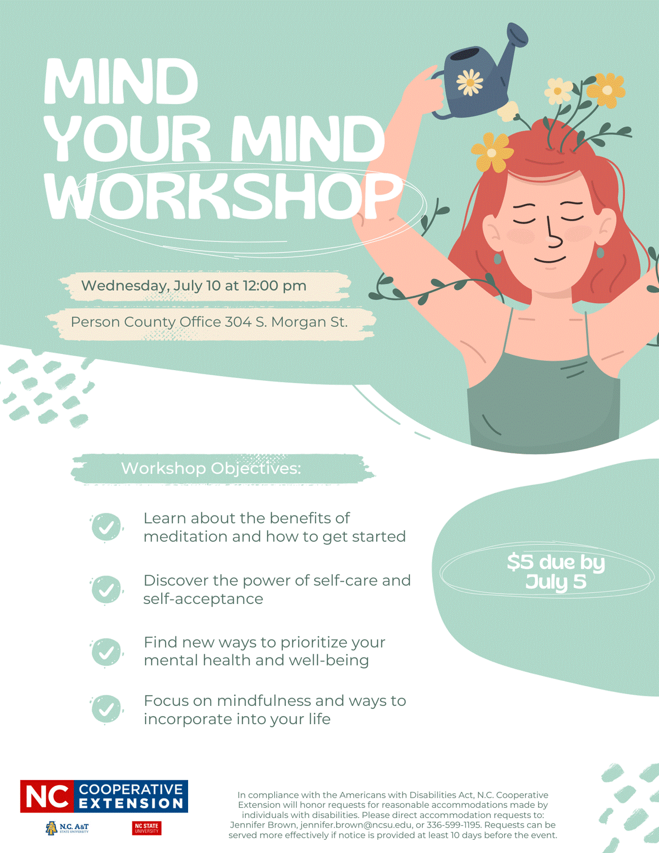 LNL Mind Your Mind Workshop Flier 7.10.24